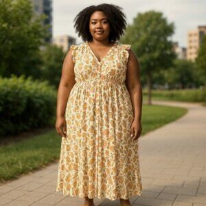 🌞SUMMER SALE | PRICE DROP 30% OFF Sonoma Goods for Life Floral Dress Size XXL